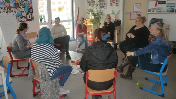 Eltern und Kinder im Kurs